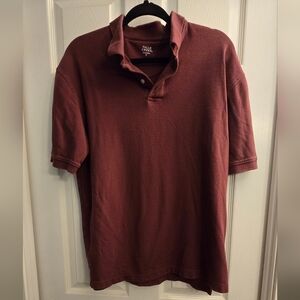 Falls Creek Men's Burgundy Polo Shirt, Size M